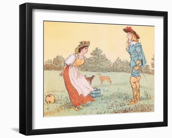 "Then I Can't Marry You, My Pretty Maid!"-Randolph Caldecott-Framed Giclee Print