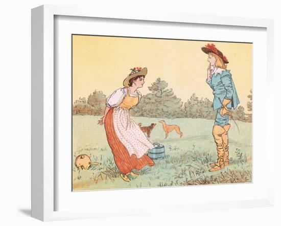 "Then I Can't Marry You, My Pretty Maid!"-Randolph Caldecott-Framed Giclee Print