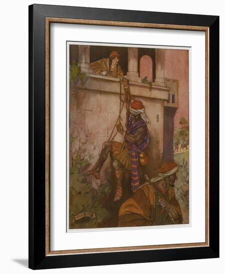 Then She Let Them Down from Her Window by a Cord-Tony Sarg-Framed Giclee Print