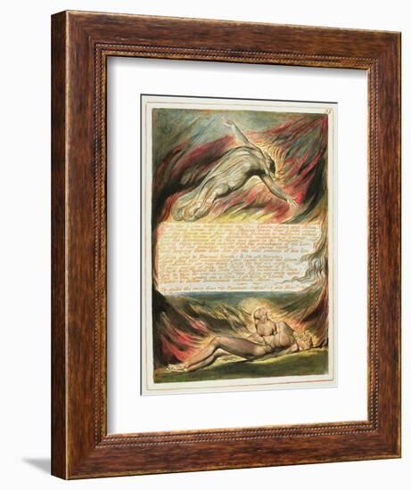 Then the Divine Hand, Plate 35 from 'Jerusalem' (Bentley Copy E) 1804-20-William Blake-Framed Giclee Print