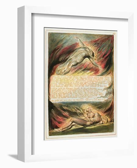 Then the Divine Hand, Plate 35 from 'Jerusalem' (Bentley Copy E) 1804-20-William Blake-Framed Giclee Print