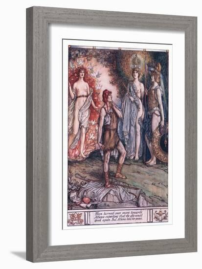 Then Turned Once More to Athena, Expecting That She Would Speak Again. But Athena Held Her Peace-Herbert Cole-Framed Giclee Print
