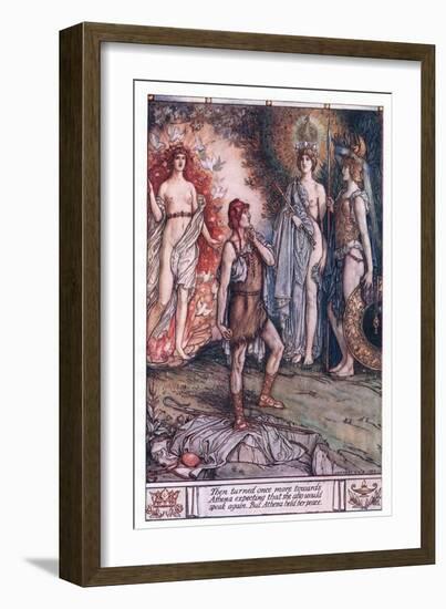 Then Turned Once More to Athena, Expecting That She Would Speak Again. But Athena Held Her Peace-Herbert Cole-Framed Giclee Print