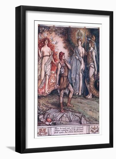 Then Turned Once More to Athena, Expecting That She Would Speak Again. But Athena Held Her Peace-Herbert Cole-Framed Giclee Print