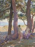 Two Nudes under Pine-Trees-Theo Rysselberghe-Giclee Print