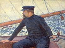 Paul Signac on His Boat-Théo van Rysselberghe-Giclee Print