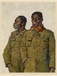 Two Soldiers from the Sudan Serving with the French Army During World War One-Theodor Baumgartner-Art Print