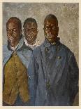 WWI African Soldiers-Theodor Baumgartner-Stretched Canvas