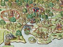 Florida: Map, 1591-Theodor de Bry-Framed Giclee Print