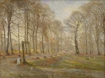 Late Autumn Day in the Jægersborg Deer Park, North of Copenhagen, 1886-Theodor Esbern Philipsen-Giclee Print