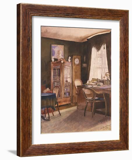 Theodor Fontane's Study-German School-Framed Giclee Print