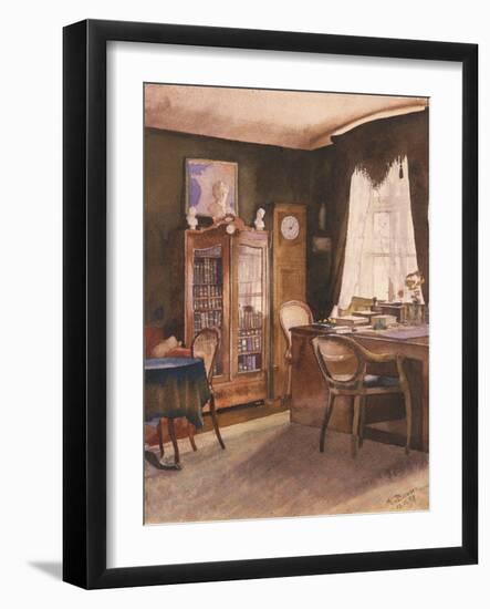 Theodor Fontane's Study-German School-Framed Giclee Print