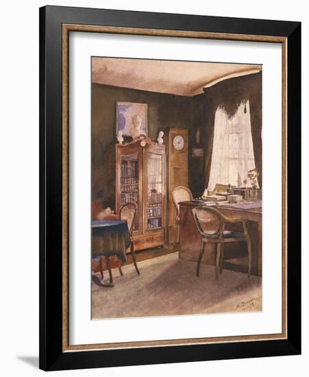 Theodor Fontane's Study-German School-Framed Giclee Print