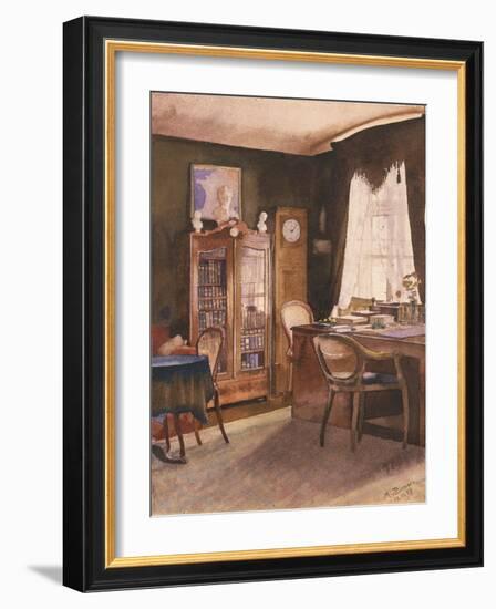 Theodor Fontane's Study-German School-Framed Giclee Print