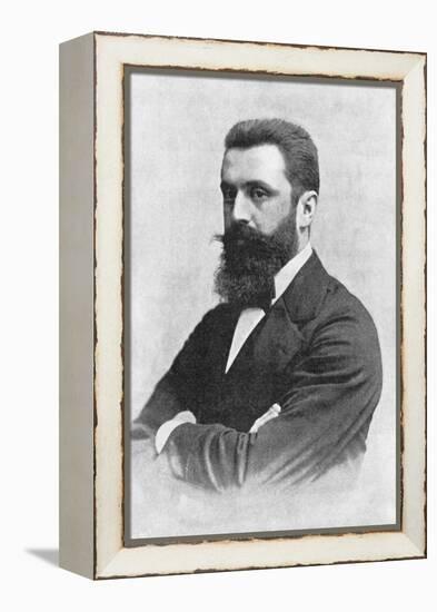 Theodor Herzl (1860-190), Zionist Leader-null-Framed Premier Image Canvas