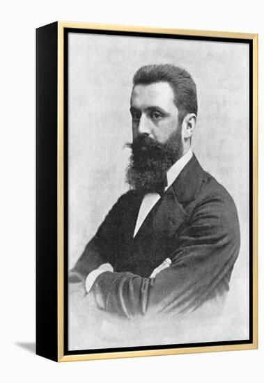 Theodor Herzl (1860-190), Zionist Leader-null-Framed Premier Image Canvas