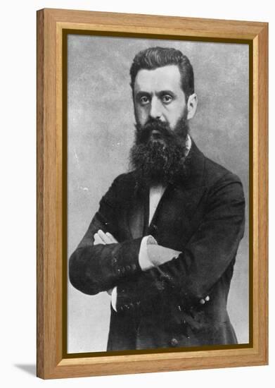 Theodor Herzl, 1903 (B/W Photo)-Austrian Photographer-Framed Premier Image Canvas