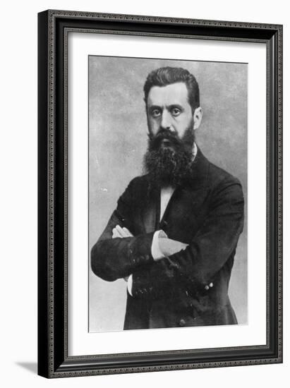 Theodor Herzl, 1903 (B/W Photo)-Austrian Photographer-Framed Giclee Print