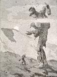 Norwegian Giant Little Fred and the Giant Beggar-Theodor Kittelsen-Mounted Photographic Print
