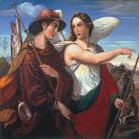 Tobias and the Angel, 1845-Theodor Rehbenitz-Framed Giclee Print