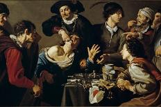 Card and Backgammon Players, Fight over Cards, 1620-1629-Theodor Rombouts-Giclee Print