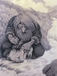 From Gopledal in Farris watercolor on paper-Theodor Severin Kittelsen-Framed Giclee Print