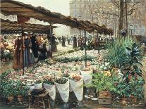 Marche aux Fleurs a La Madeleine-Theodor von Hoermann-Giclee Print