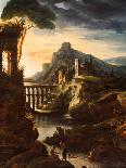 Evening: Landscape with an Aqueduct, 1818-Theodore Gericault-Giclee Print