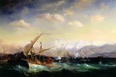 Spanish Galleon Taken by the Pirate Pierre Le Grand Near the Coast of Hispaniola, in 1643-Théodore Gudin-Giclee Print