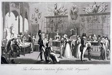 Interior View of the Automaton Exhibition in the Gothic Hall, Haymarket, London, 1826-Theodore Lane-Giclee Print