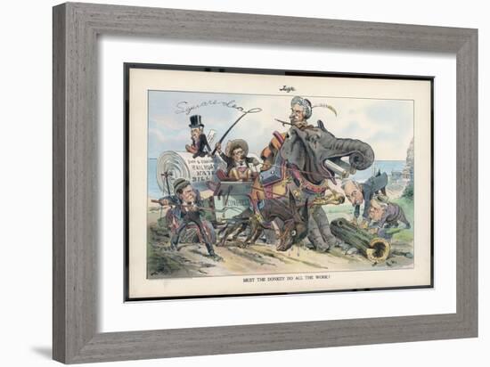 Theodore Roosevelt, 26th American President, and the Railroad Bill-Eugene Zimmerman-Framed Premium Giclee Print