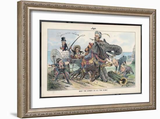 Theodore Roosevelt, 26th American President, and the Railroad Bill-Eugene Zimmerman-Framed Art Print