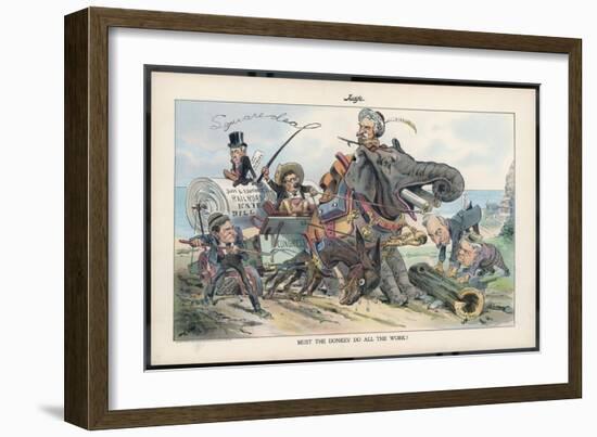 Theodore Roosevelt, 26th American President, and the Railroad Bill-Eugene Zimmerman-Framed Art Print