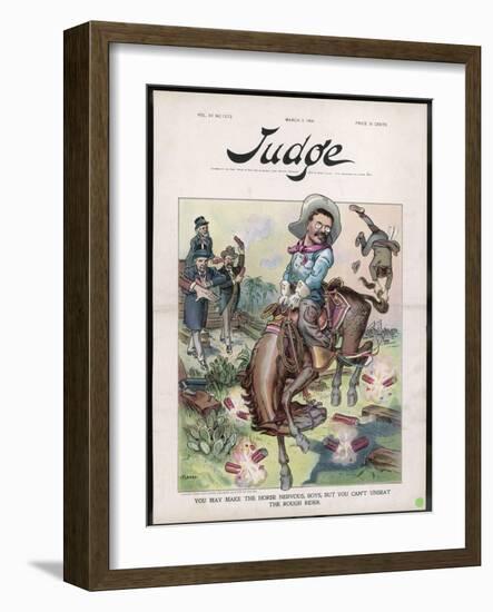 Theodore Roosevelt 26th American President Depicted as a Rough Rider-Flohri-Framed Photographic Print