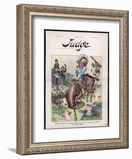 Theodore Roosevelt 26th American President Depicted as a Rough Rider-Flohri-Framed Photographic Print