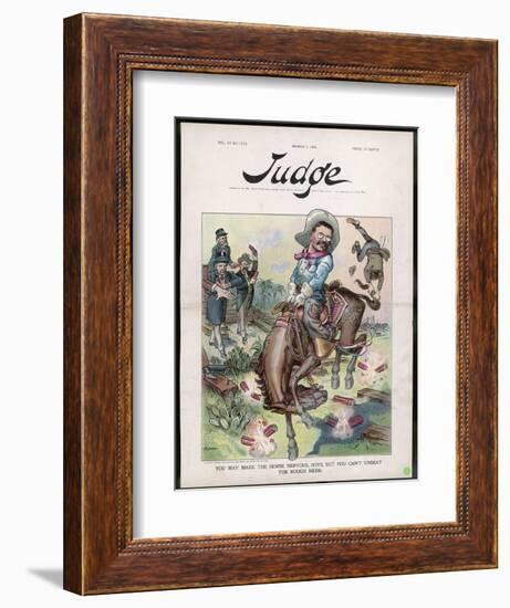 Theodore Roosevelt 26th American President Depicted as a Rough Rider-Flohri-Framed Photographic Print