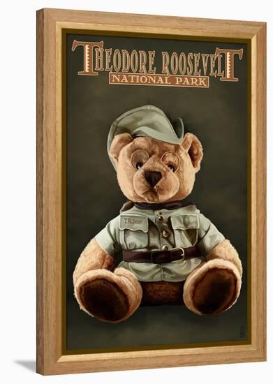 Theodore Roosevelt National Park - Teddy Bear-Lantern Press-Framed Stretched Canvas