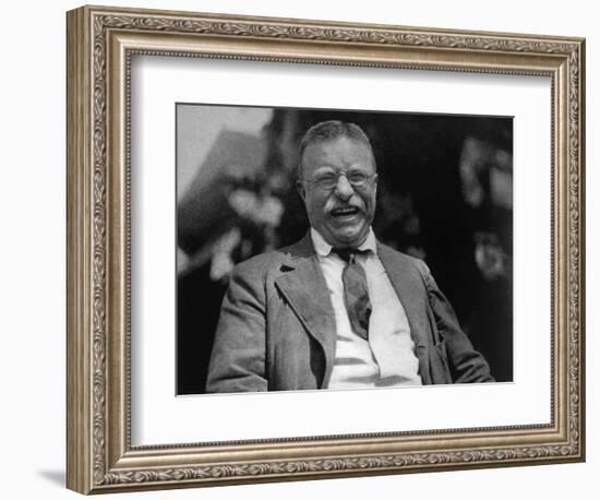 Theodore Roosevelt, Photo by Charles Duprez 1912-null-Framed Art Print