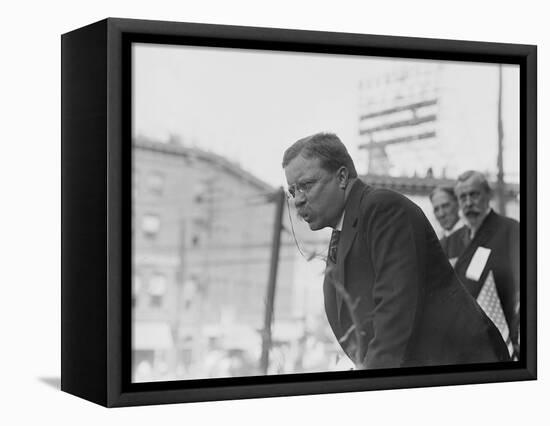 Theodore Roosevelt Speaking in Yonkers, Ny on October 17, 1910-null-Framed Stretched Canvas