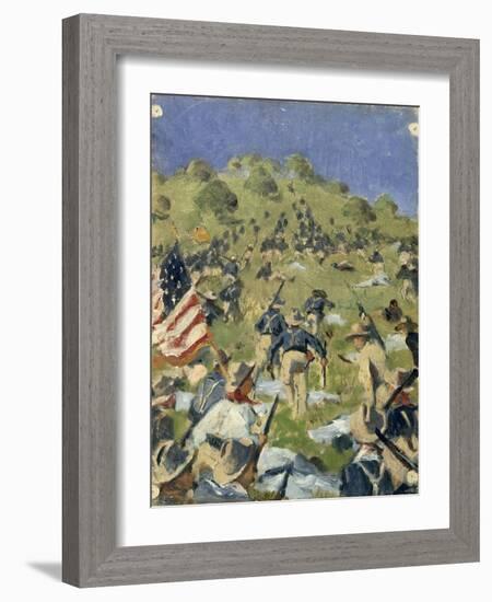 Theodore Roosevelt Taking the Saint-Juan Heights, 1898-Vasilij Vereshchagin-Framed Giclee Print