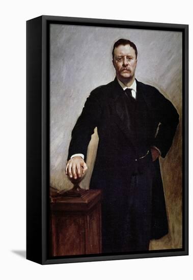 Theodore Roosevelt-John Singer Sargent-Framed Premier Image Canvas