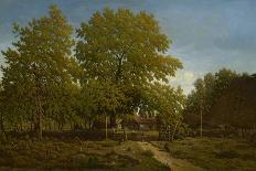Farm in the Landes, 1844-67 (Oil on Canvas)-Theodore Rousseau-Giclee Print