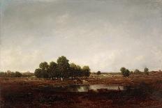 Clearing in the Woods of Fontainebleau-Théodore Rousseau-Framed Giclee Print