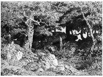 Clearing in the Woods of Fontainebleau-Théodore Rousseau-Giclee Print