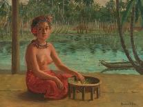 Making Kava, Samoa, 1901-Theodore Wores-Framed Giclee Print