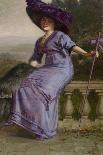 Study in Purple: Portrait of Gertrude McFarland, 1912-Theodore Wores-Giclee Print