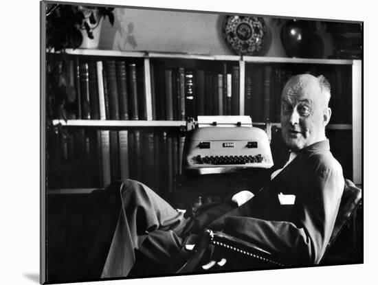 Theologian Reinhold Niebuhr in His Office-Alfred Eisenstaedt-Mounted Photographic Print