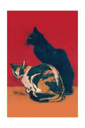 Theophile Alexandre Steinlen Summer Cat Giclee Canvas Print Paintings Poster