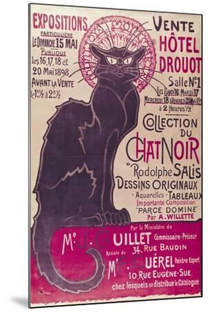 Poster Advertising an Exhibition of the Collection Du Chat Noir