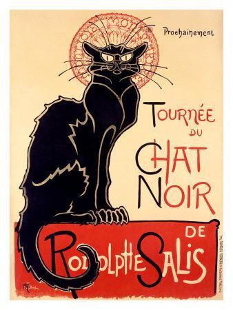Exposition Animaliers Théophile Alexandre Steinlen Art Nouveau Cats Poster